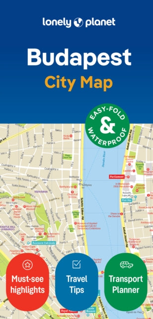 Cover image for 9781787016675 - Lonely Planet Budapest City Map