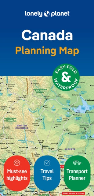 Supplemental image for 9781787016712 - Lonely Planet Canada Planning Map