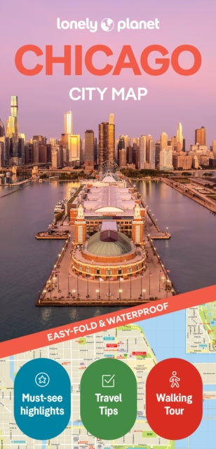 Cover image for 9781787016750 - Lonely Planet Chicago City Map