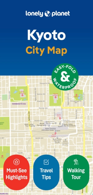 Cover image for 9781787017047 - Lonely Planet Kyoto City Map