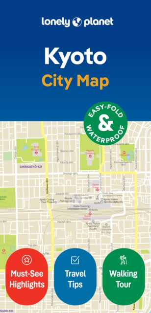 Supplemental image for 9781787017047 - Lonely Planet Kyoto City Map