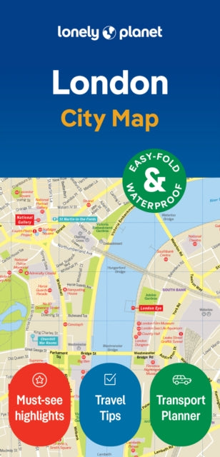 Cover image for 9781787017078 - Lonely Planet London City Map
