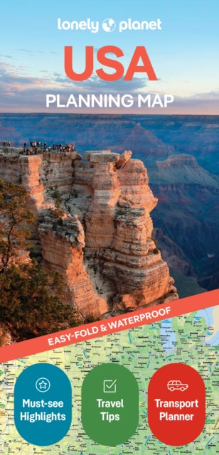 Cover image for 9781787017887 - Lonely Planet USA Planning Map