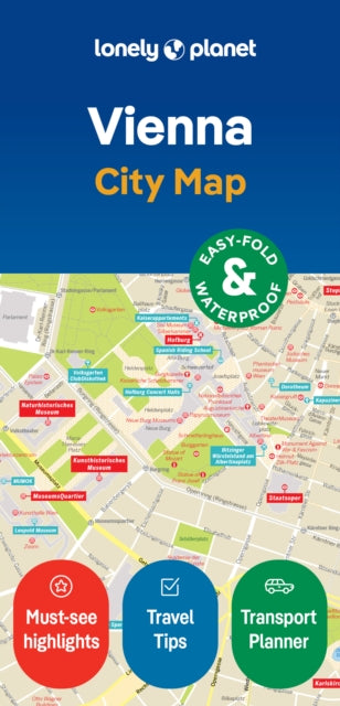 Cover image for 9781787017924 - Lonely Planet Vienna City Map