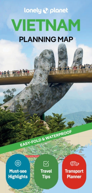 Supplemental image for 9781787017948 - Lonely Planet Vietnam Planning Map