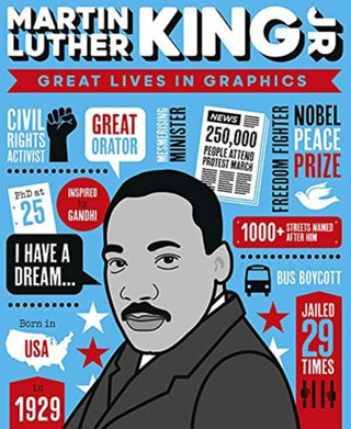 Cover image for 9781787080560 - Great Lives in Graphics: Martin Luther King
