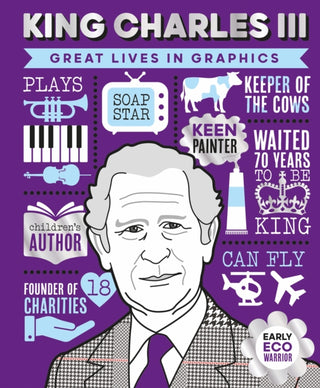 Cover image for 9781787081871 - Great Lives in Graphics: King Charles III
