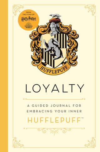 Cover image for 9781787419582 - Harry Potter Hufflepuff Guided Journal : Loyalty