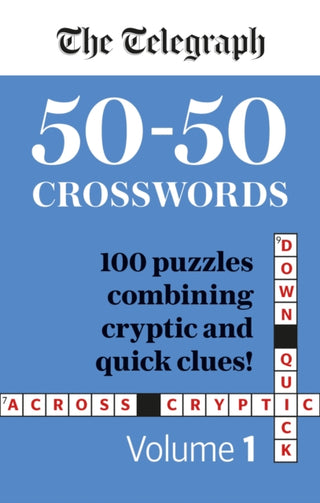 Cover image for 9781788403887 - The Telegraph 50-50 Crosswords Volume 1