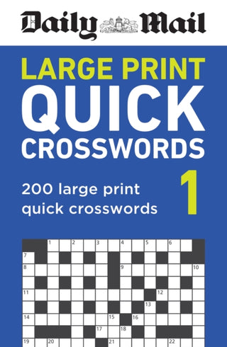 Cover image for 9781788405324 - Daily Mail Large Print Quick Crosswords Volume 1