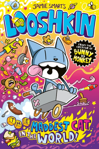 Cover image for 9781788452557 - Looshkin: The Maddest Cat in the World (a Phoenix Comic Book, from the multi-million-selling creative genius Jamie Smart)