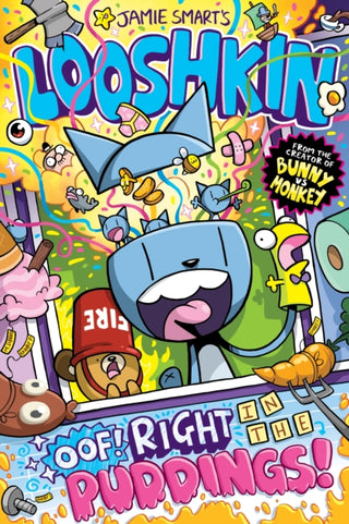 Cover image for 9781788452939 - Looshkin: Oof! Right in the Puddings! (a Phoenix Comic Book, from the multi-million-selling creative genius Jamie Smart)