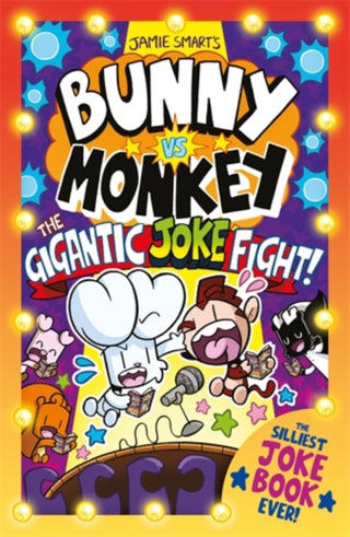 Cover image for 9781788453349 - Bunny vs Monkey: The Gigantic Joke Fight (a Phoenix Comic Book, from the million-selling Jamie Smart, Illustrator of the Year)