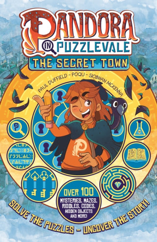 Cover image for 9781788453493 - Pandora in Puzzlevale: The Secret Town (a Phoenix Comic Book)