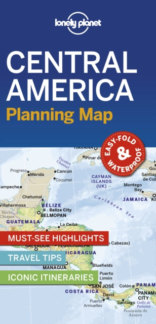 Supplemental image for 9781788685924 - Lonely Planet Central America Planning Map