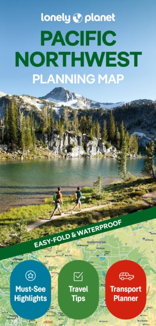 Cover image for 9781788686037 - Lonely Planet Pacific Northwest Planning Map