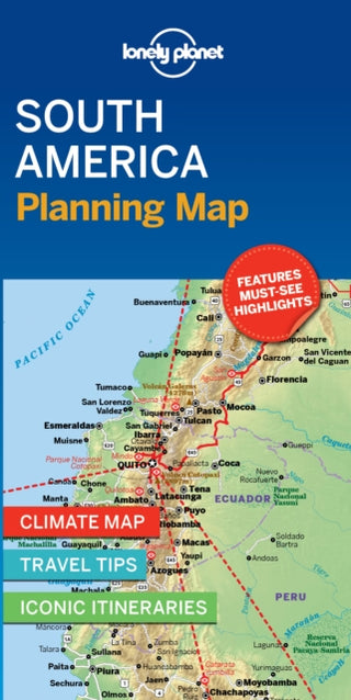 Supplemental image for 9781788686068 - Lonely Planet South America Planning Map
