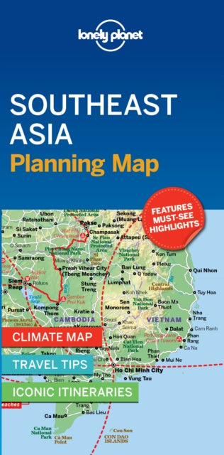 Supplemental image for 9781788686082 - Lonely Planet Southeast Asia Planning Map