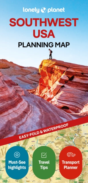 Cover image for 9781788686099 - Lonely Planet Southwest USA Planning Map