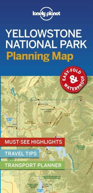 Cover image for 9781788686143 - Lonely Planet Yellowstone National Park Planning Map