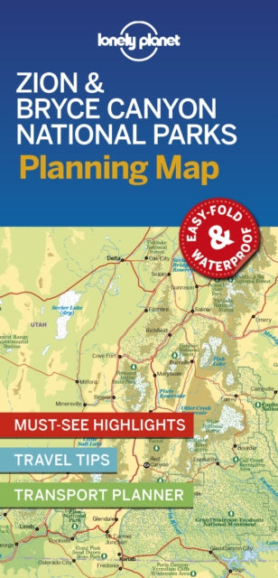 Cover image for 9781788686167 - Lonely Planet Zion & Bryce Canyon National Parks Planning Map
