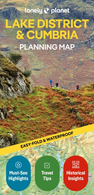 Cover image for 9781788688376 - Lonely Planet Lake District & Cumbria Planning Map