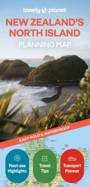 Supplemental image for 9781788688451 - Lonely Planet New Zealand's North Island Planning Map
