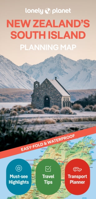 Supplemental image for 9781788688468 - Lonely Planet New Zealand's South Island Planning Map