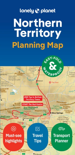 Supplemental image for 9781788688475 - Lonely Planet Northern Territory Planning Map