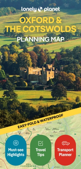 Supplemental image for 9781788688499 - Lonely Planet Oxford & the Cotswolds Planning Map