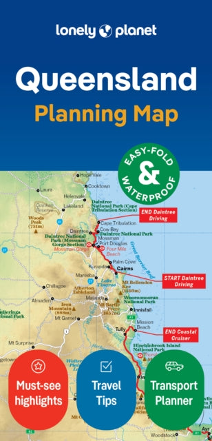 Supplemental image for 9781788688772 - Lonely Planet Queensland Planning Map