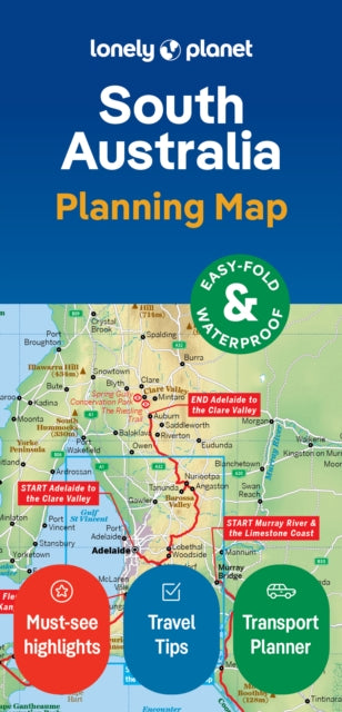 Cover image for 9781788688826 - Lonely Planet South Australia Planning Map