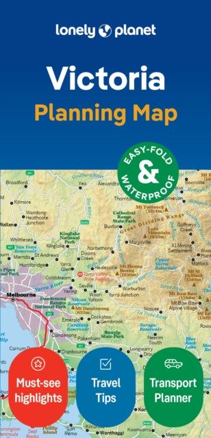 Supplemental image for 9781788688949 - Lonely Planet Victoria Planning Map