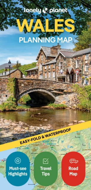 Cover image for 9781788688987 - Lonely Planet Wales Planning Map