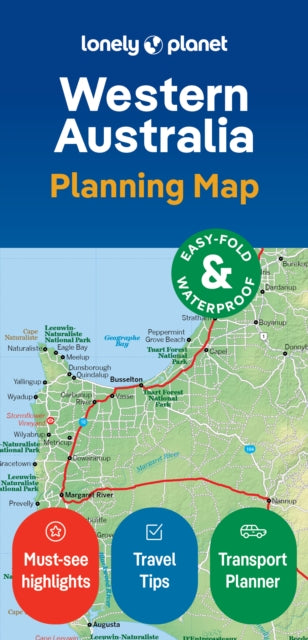 Supplemental image for 9781788688994 - Lonely Planet Western Australia Planning Map