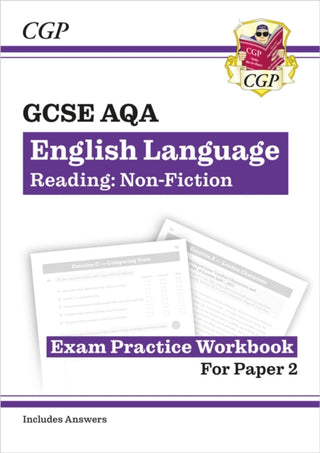 Cover image for 9781789080063 - New GCSE English Language AQA Reading Non-Fiction Exam Practice Workbook (for exams from 2026)