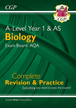 Cover image for 9781789080247 - A-Level Biology: AQA Year 1 & AS Complete Revision & Practice with Online Edition