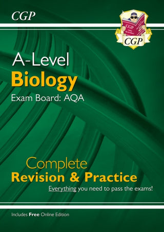 Cover image for 9781789080261 - A-Level Biology: AQA Year 1 & 2 Complete Revision & Practice with Online Edition