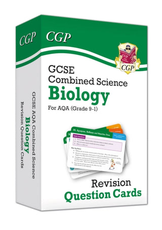 Cover image for 9781789080551 - GCSE Combined Science: Biology AQA Revision Question Cards