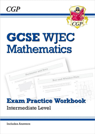 Cover image for 9781789080704 - WJEC GCSE Maths Exam Practice Workbook: Intermediate (includes Answers)