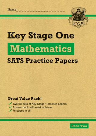 Supplemental image for 9781789081060 - KS1 Maths SATS Practice Papers: Pack 2 (for end of year assessments)