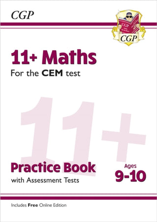Cover image for 9781789081466 - 11+ CEM Maths Practice Book & Assessment Tests - Ages 9-10 (with Online Edition)