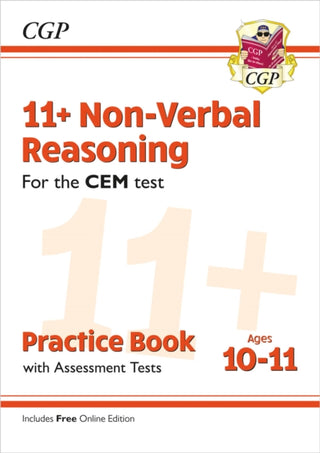 Cover image for 9781789081510 - 11+ CEM Non-Verbal Reasoning Practice Book & Assessment Tests - Ages 10-11 (with Online Edition)