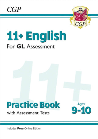 Cover image for 9781789081541 - 11+ GL English Practice Book & Assessment Tests - Ages 9-10 (with Online Edition)