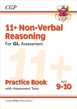 Cover image for 9781789081626 - 11+ GL Non-Verbal Reasoning Practice Book & Assessment Tests - Ages 9-10 (with Online Edition)