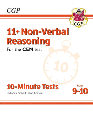 Cover image for 9781789081985 - 11+ CEM 10-Minute Tests: Non-Verbal Reasoning - Ages 9-10 (with Online Edition)