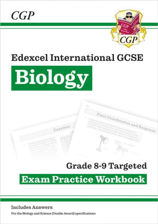 Cover image for 9781789082364 - Edexcel International GCSE Biology Grade 8-9 Exam Practice Workbook (with Answers)