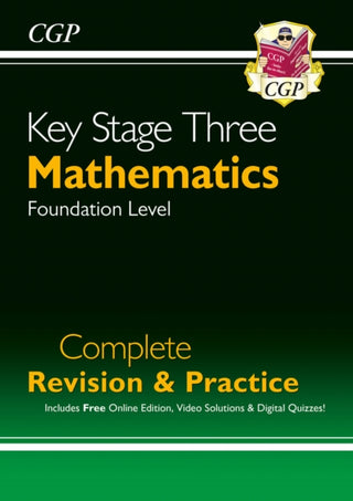 Cover image for 9781789082449 - KS3 Maths Complete Revision & Practice – Foundation (includes Online Edition, Videos & Quizzes)