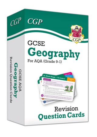 Cover image for 9781789082784 - GCSE Geography AQA Revision Question Cards