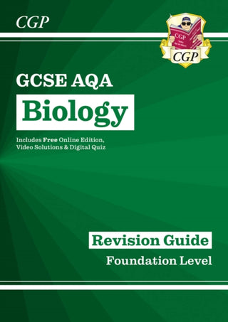 Cover image for 9781789083248 - GCSE Biology AQA Foundation Revision Guide with CGP RevisionHub